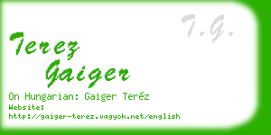 terez gaiger business card